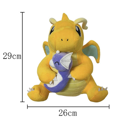 Pokemon Peluches Pikachu Plush Charizard Dragonite Holding Dratini Stuffed Doll Tyranitar Cute version Anime Peluche Toys Gifts