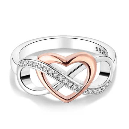 Shine Zircon Ring 925 Silver Original Stone Multi Layer Simple Infinitely Wide Rings For Women FineJewelry Wedding Party Gift