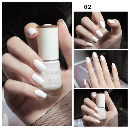 Glossy 8ml Nail Polish No-bake False Nail Nail Art Manicure Quick Dry Tearable Nail Art Oily Mood Nail Polish Woman