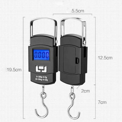 Handheld Luggage Scale 50kg / Balance Bagages Portable 50kg