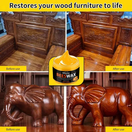 Wood Care Wax Solid Wood Furniture Polishing Seasoning Beeswax Polisher Waterproof Furniture Care Maintenance Beeswax