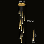 12 heads / Gold / RC remote dimming