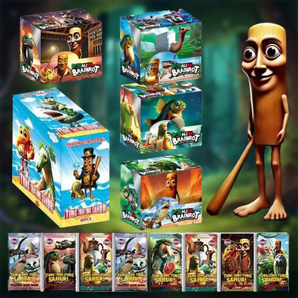 NEW Italian Brainrot Album Cards Tun Tung Sahur Card Tralalero Tralala Italy Collection Flashcards Birthday Christmas Toy Gifts