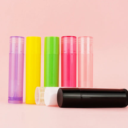 100pcs 5g Empty Lip Gloss Tubes 5ml Cosmetic Containers Lipstick Jars Balm Tube Travel Bottles Makeup Tools DIY Tubes