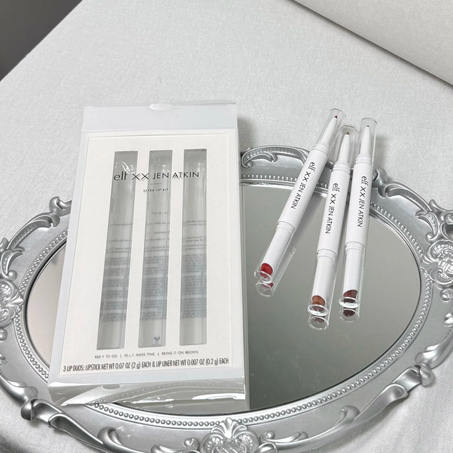 Elf Blush for Lips Cheeks Smooth Liquid Blush Two-ended Lipstick Lip Gloss Long-lasting Makeup Pink Primer for Pore Minimization
