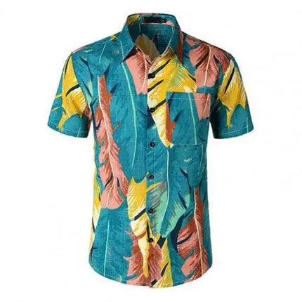 Shirt For Mens Hawaiian Banana Fruit Casual 3D Printed Beach Short Sleeve Brand Imported Clothing Plus Size Streetwear Vacation