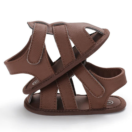 0-18M Baby Walking Sandals - Breathable Anti-Slip Soft Sole Shoes for Newborn Boys & Girls, Summer Infant First Walkers
