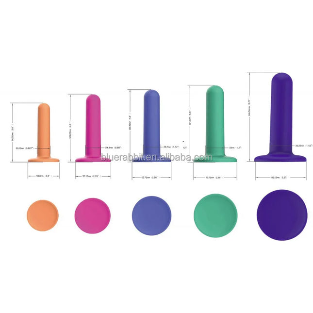 GOFLYING Silicone Dilators for Women Pelvic Floor Muscle Trainers Wholesale 5-Piece Silicone Vaginal Dilator Sets