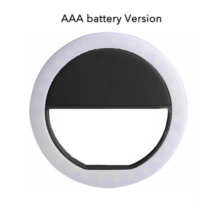 LED Light Ring Phone Lens Selfie Light Mini Adjustable Brightness LED Fill Lamp For iPhone Huawei Xiaomi Laptop Live Video Lamp