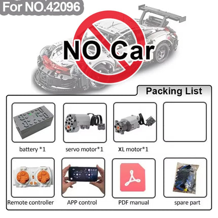 MOC 42110 Technical App Control RC Motor Set Modification Building Blocks Kit for Land SUV Defenders Rover Car DIY Bricks Toys