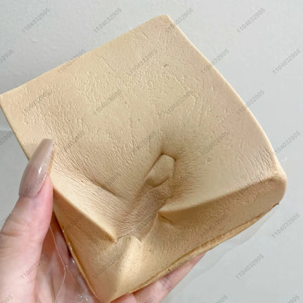 Mousse Cake Squishy Toy Slow Rising Brown Sugar Mousse Square Cake Slow Rebound Squeeze Toy Anti Stress Release Hand Relax Gift