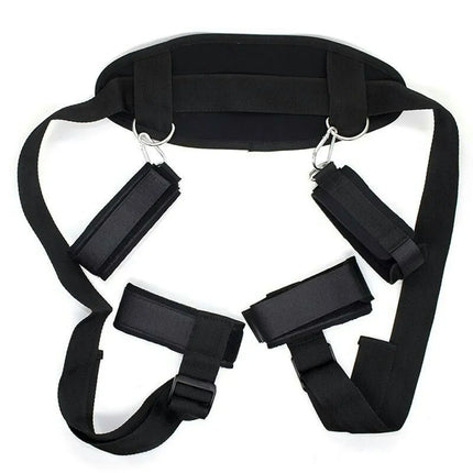 Nylon Open Leg BDSM Bondage Kit Restraints Soft Ankle Handcuffs Leather Whip 18 Adult Games Erotic Sex Toys For Couples Sex Shop