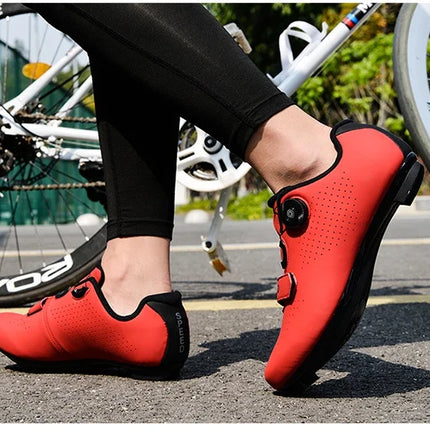 Professional Sneakers Men Ultralight  Cycling Shoes SPD Luminous Road Bike Shoes Self-Locking Bicycle  Cleat Shoes