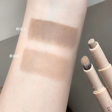 Highlighting & Bronzer Stick: Long Lasting Corrector with Brush, Brightening Concealer Pen, Nose Shadow, and Contouring Cosmetic