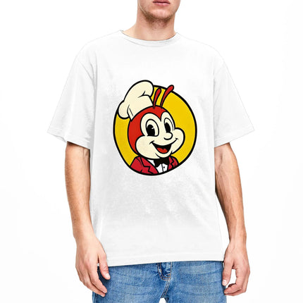 Couple T-Shirt J-Jollibee Bee Mascot  T Shirts Hippie  Summer Tees Vintage 100% Cotton Clothes Gift Idea
