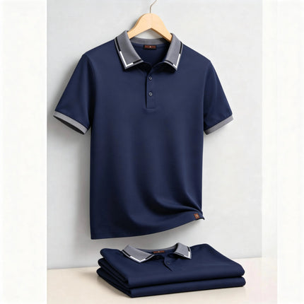AIOPESON Men's Slim Fit Short Sleeve Polo Shirt Solid Color Lightweight Breathable Fashion Summer Polo Shirts for Men