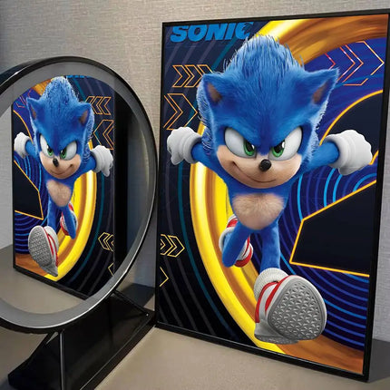 Sonic Game Poster Print A5-A2 - Wall Art Decor Room Office Gift / Poster Sonic A5-A2 - Déco Murale Bureau Cadeau