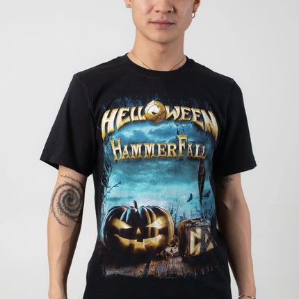 Helloween United Forces T-Shirt Women Men Oversized Street Y2K Hip Hop Short Sleeve Hip Hop Casual Cotton Female Male Clothing