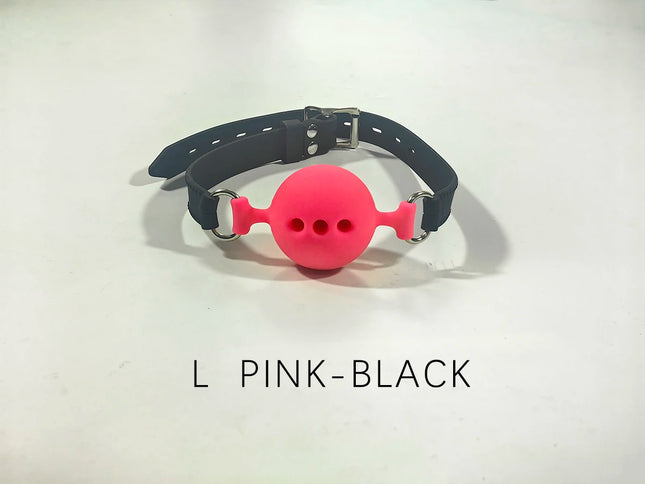 Thierry Fetish Extreme Breathable Silicone Ball Gag Bondage Restraints Open Mouth Gags Adult Game Sex Toys For Couple Size S M L