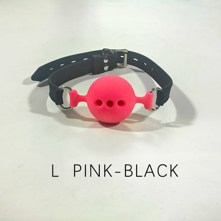 Thierry Fetish Extreme Breathable Silicone Ball Gag Bondage Restraints Open Mouth Gags Adult Game Sex Toys For Couple Size S M L
