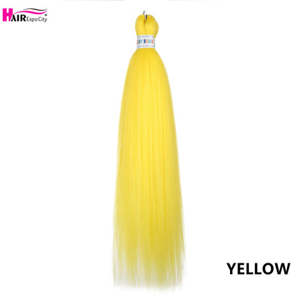 Easy Braids 26Inch Synthetic Jumbo Braids Hair Extensions Ombre Colorful Braiding Hair Pre Stretched Hair Expo City