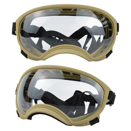 ATUBAN Dog Goggles Anti UV Strong Impact Resistance Adjustable Elastic Puppy Large Breed Dog Goggles Breathable Pet Sunglasses