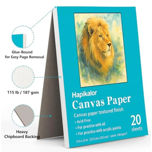 Canvas Painting Acrylic Sketch Book -, 20 Sheets 115lb/187g Mixed Media Sketchbook, Art Supplies for Adults and Canvases Patg p