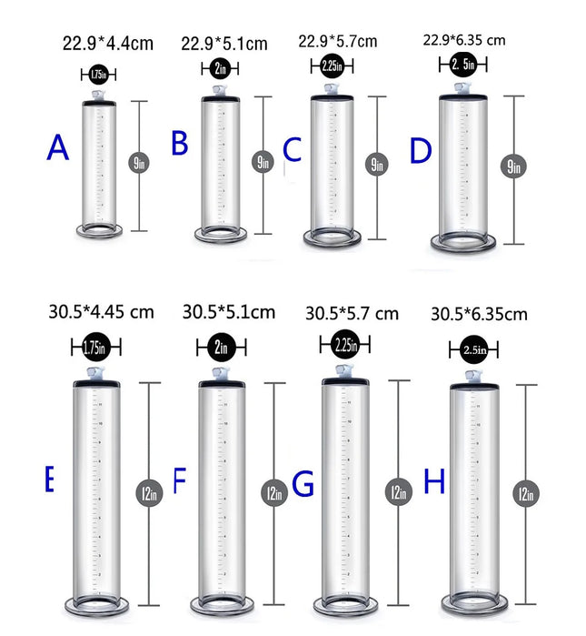 Acrylic Penis Pump Manual Penis Enlarger Penis Extender Trainer Sex Toy for Men Vacuum Pump Male Masturbation Adults Sex Product