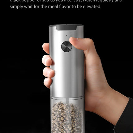 Electric Salt And Pepper Grinder With Adjustable Coarseness Refillable Mills Battery Powered Pepper Grinder Kitchen Gadget Tool