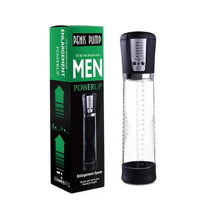 Electric Penis Enlarge Vacuum Pump with 6 Suction Intensities Penis Enlargement Extend Pump Air Pressure Device Sex Toys for Men
