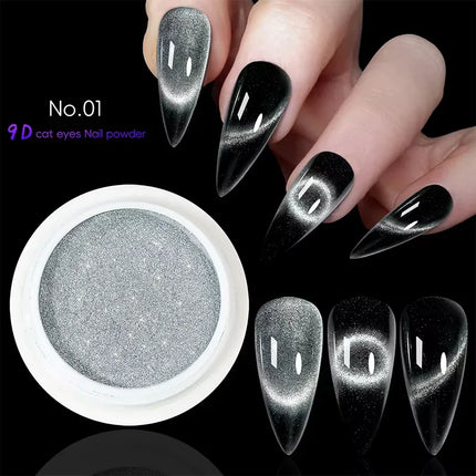 Aurora Mirror Glitter Nail Art Powder Ice Chameleon Rubbing Pigment Dust Sparkly Charm Nails Design Accessory DIY Decorations