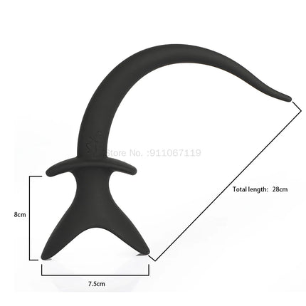 Silicone Dog Tail Anal Plug G Spot Prostate Massager Butt Open Plug Anal Dilator Couples Roleplay Cosplay Kit Erotic Accessories