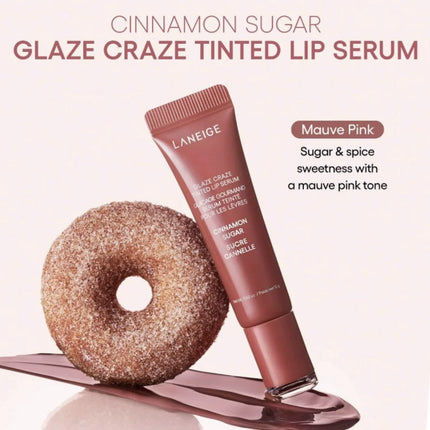 Laneige Lip Glowy Lightweight Hydration Balm Shea Butter Glaze Craze Tinted Polypeptide Lip Gloss Serum Fruit Donut Lip Oil Care