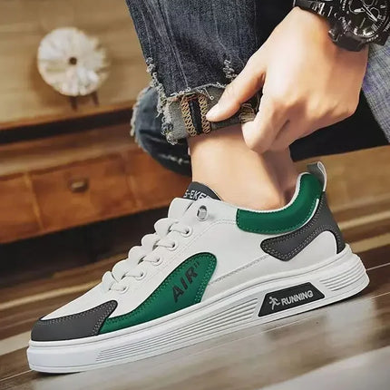 New Men's Shoes Leather Fashion Low-top Men's Casual Trendy Shoes Running Sports