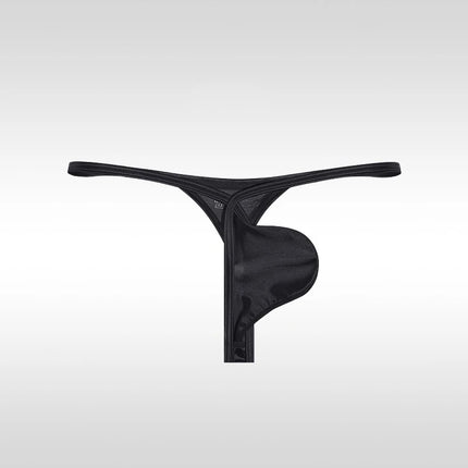 Men's Underwear Ice Silk Satin T Pants Low Waist Comfort Seamless Thongs