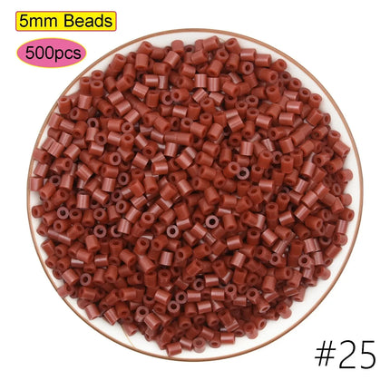 DIY Plastic 5mm Perler Hama Beads Fuse Beads Toys Eco-friendly Material Pegboard Iron Pixel Puzzle Birthday Gift for Boys Girls