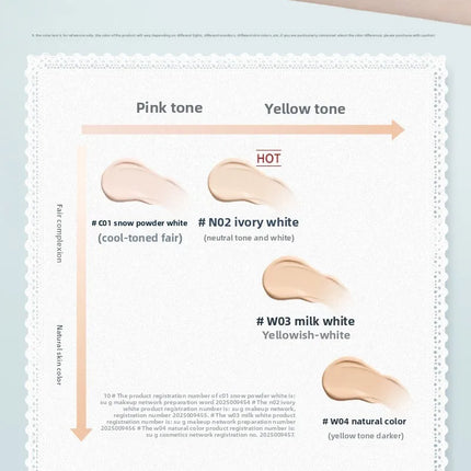 Flower Know bunny Garden Air Cushion CC Cream Foundation Skin-Friendly Moisturizing Concealer Long-Lasting Face Makeup Base