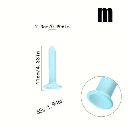 Soft Silicone Training Set with Strong Suction Base, Multi-Size XS–XL, Silicone material Flexible Material for Adults