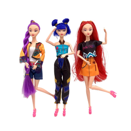 New 30cmPrincess Doll Rumi Mira Zoey Exquisite Action Figure DIY Toy Premium Plastic Model Perfect Collection and Gift for Girls
