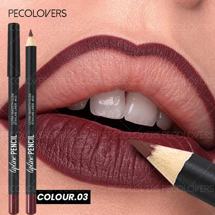 1 Pcs Matte Lip Liner & Lipstick Pencil, Waterproof Long-lasting Lip Liner Pen, Define Lip Lines, Smooth To Slide, Daily Makeup