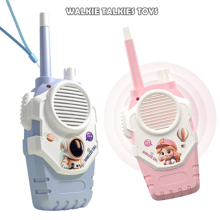 2Pcs Children Walkie-Talkie Toys, Interaction Walkie Talkies Set Range Two Way Receiver for Outside Trip Camping Hiking Gifts