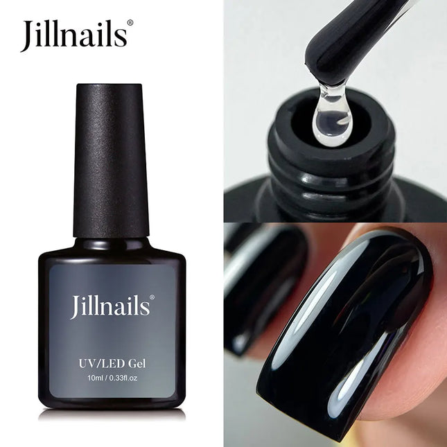 Jillnails No Wipe Top Coat UV Nail Gel  Polish Non Sticky Topcoat 10ml