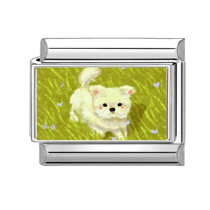 Y2K Cute Funny Sofa Cats Dogs Italian Charm Fit 9mm Stainless Steel Women DIY Bracelet Drop Shipping Fashion Jewelry Wholesale