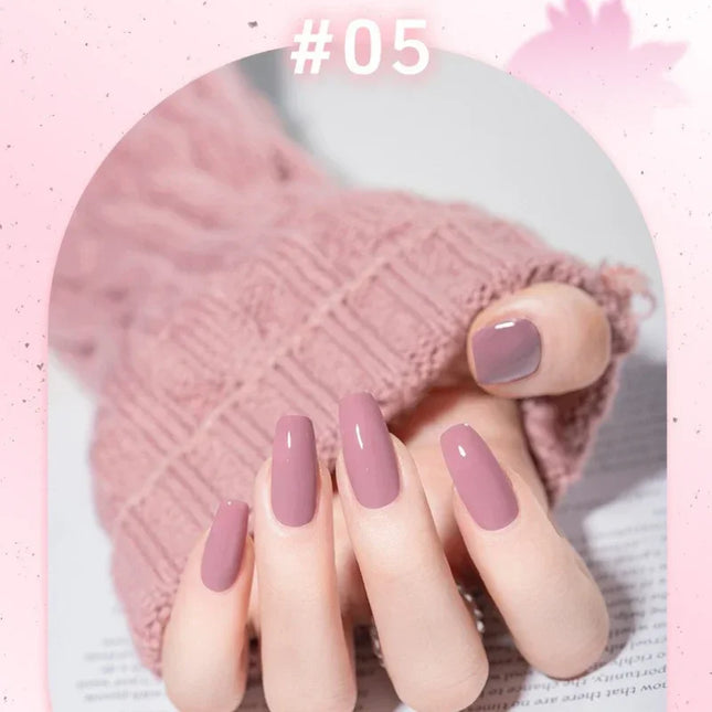 Water-based Nail Polish Tearable Baking Free Solid Color Nail Polish Gel Professional Semi-Permanent Varnish Nail Salon Polish