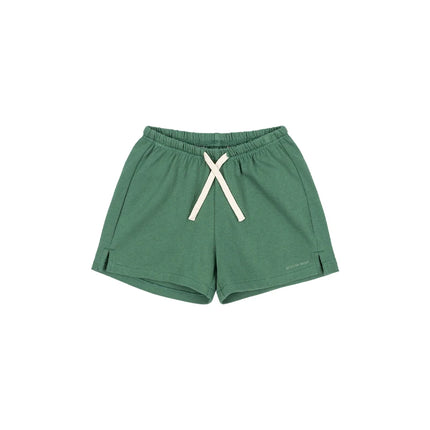 2026 New Summer KS Boys Girls Printed Round Neck T-shirt Kids Solid Color Shorts Girls' Casual Half Skirt Set