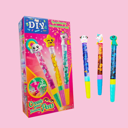 Kids Educational DIY Magic Quicksand Pen Craft Set Creative Art Handmade Making Kit Children Party Birthday Gift Toy