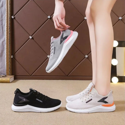 Lightweight and breathable running shoes for ladies, suitable for spring and autumn seasons. Multi-functional casual sports shoe
