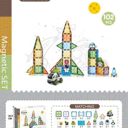 7.5cm Magnetic Building Blocks Construction Children Magnet Tiles Montessori Educational Toys for Kids Birthday Gifts