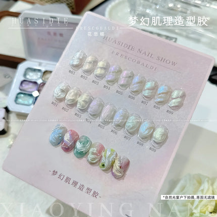 9 colors aurora free wash nail polish solid variable glue smooth soaking UV semi-permanent paint varnish oil painting glue