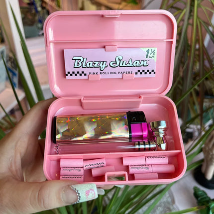 Portable 110mm*75mm Tobacco Box for Store Smoking Pipes Lighter Plastics Cigarette Case Herb Smoking Accessories